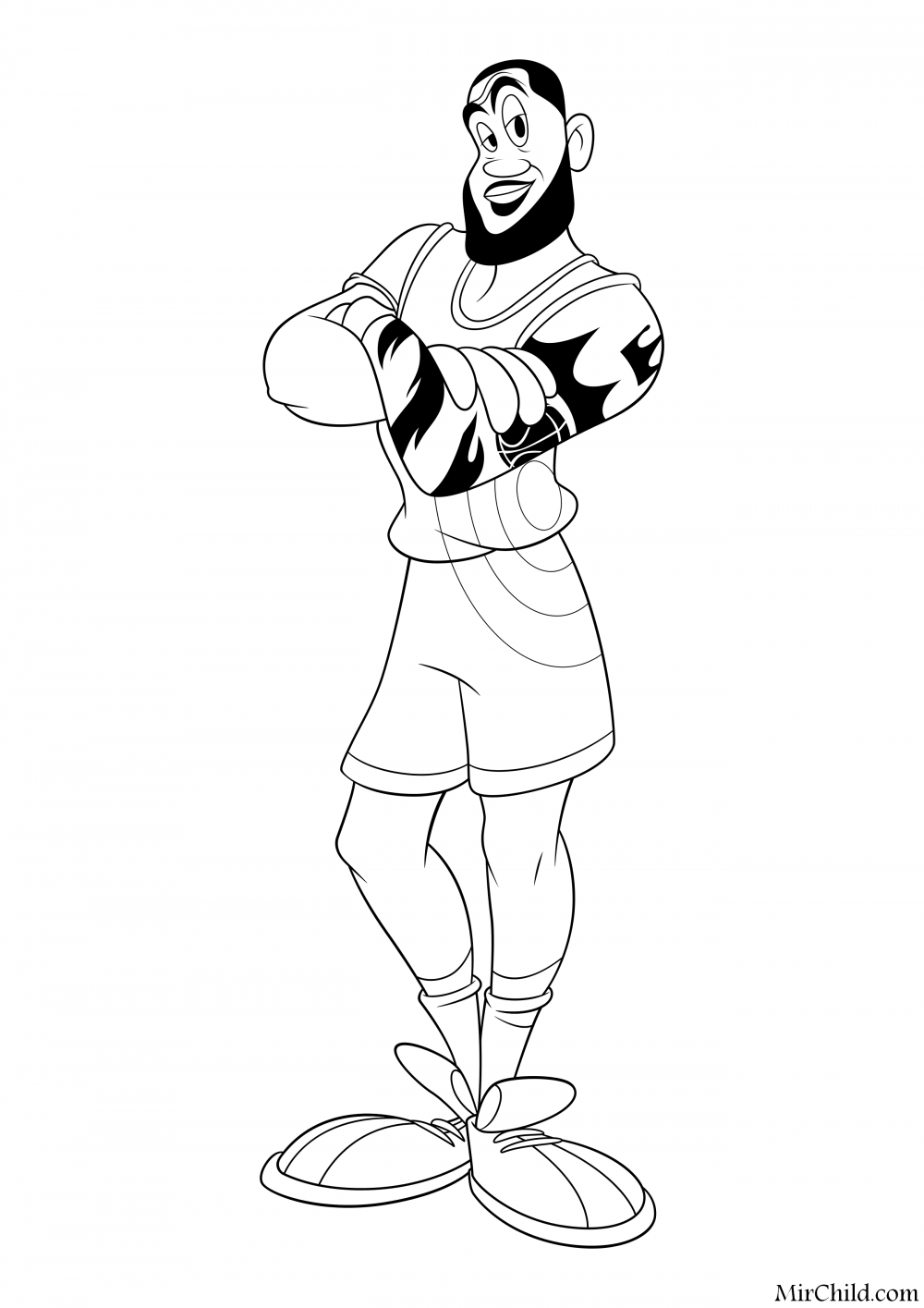 Леброн Джеймс эскиз