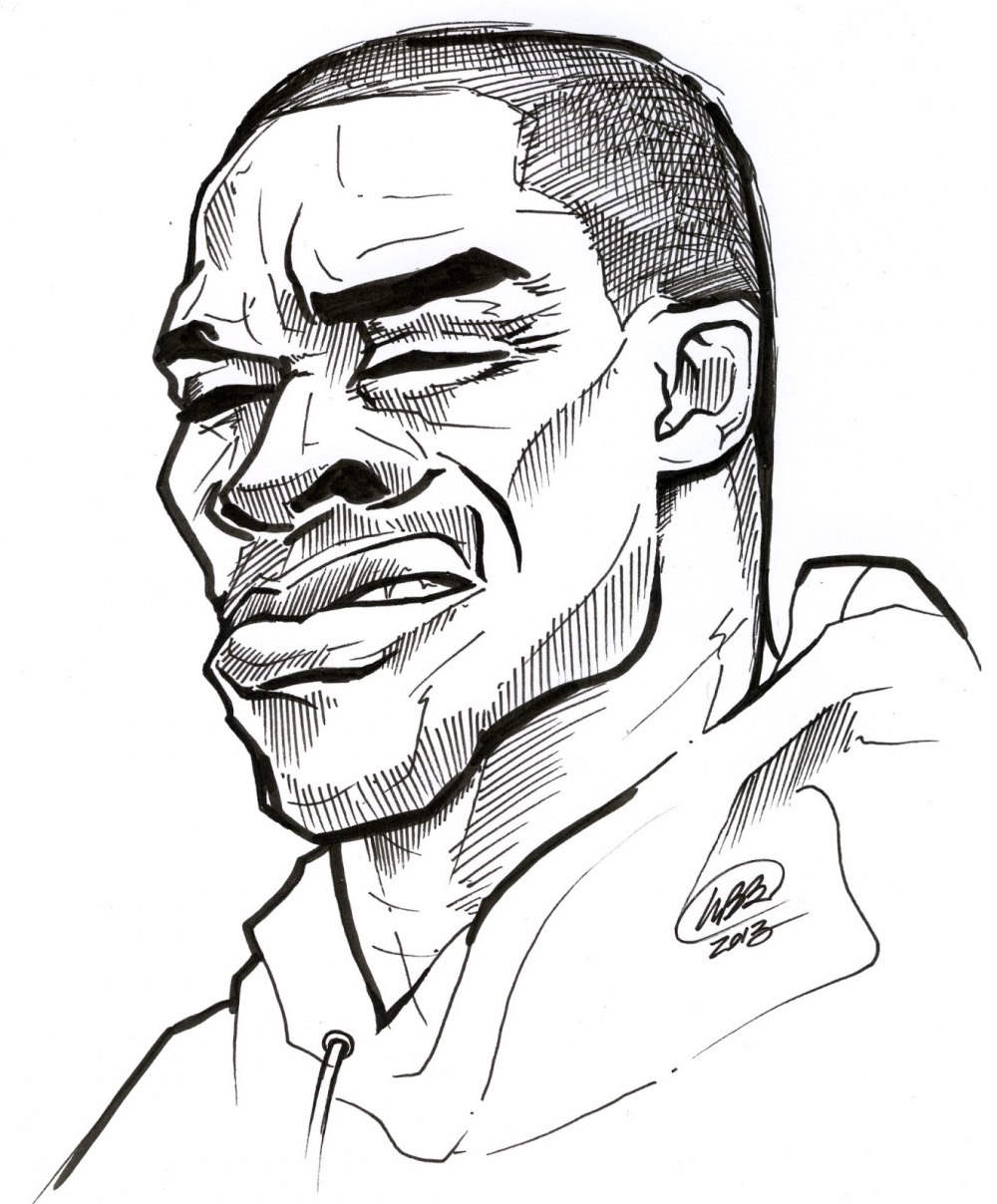 Раскраска баскетболист Леброн Джеймс