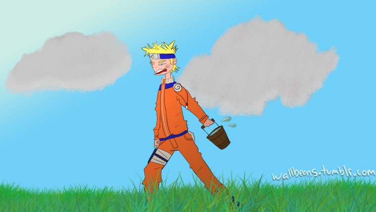 Фон в стиле Наруто