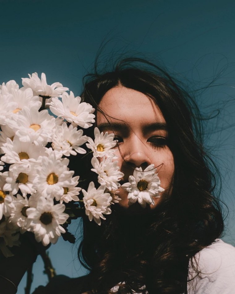 Фотосессия с цветами