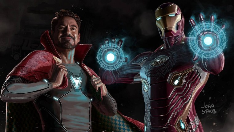 Тони Старк Мстители война бесконечности