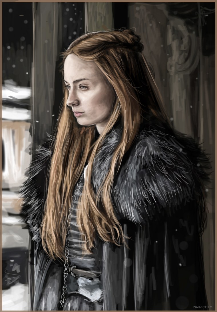 Санса Старк арт аниме