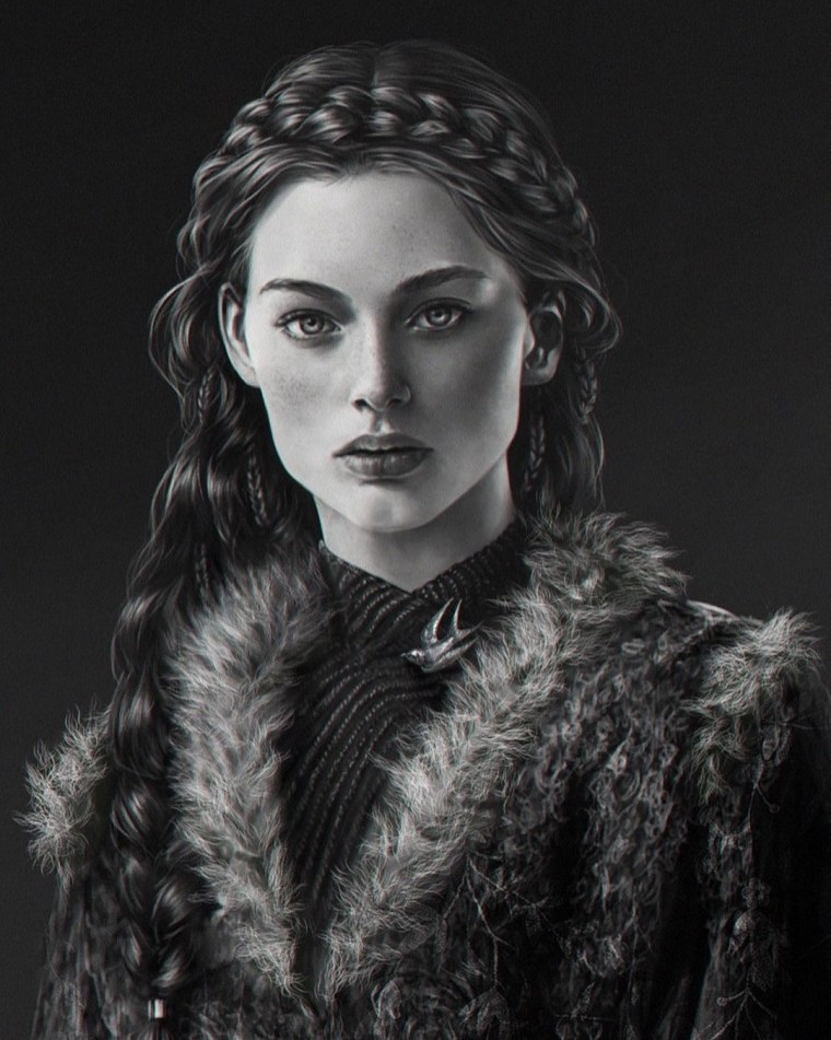 Санса Старк арт аниме