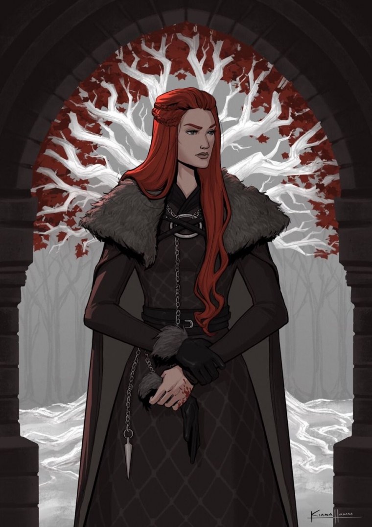 Санса Старк арт аниме