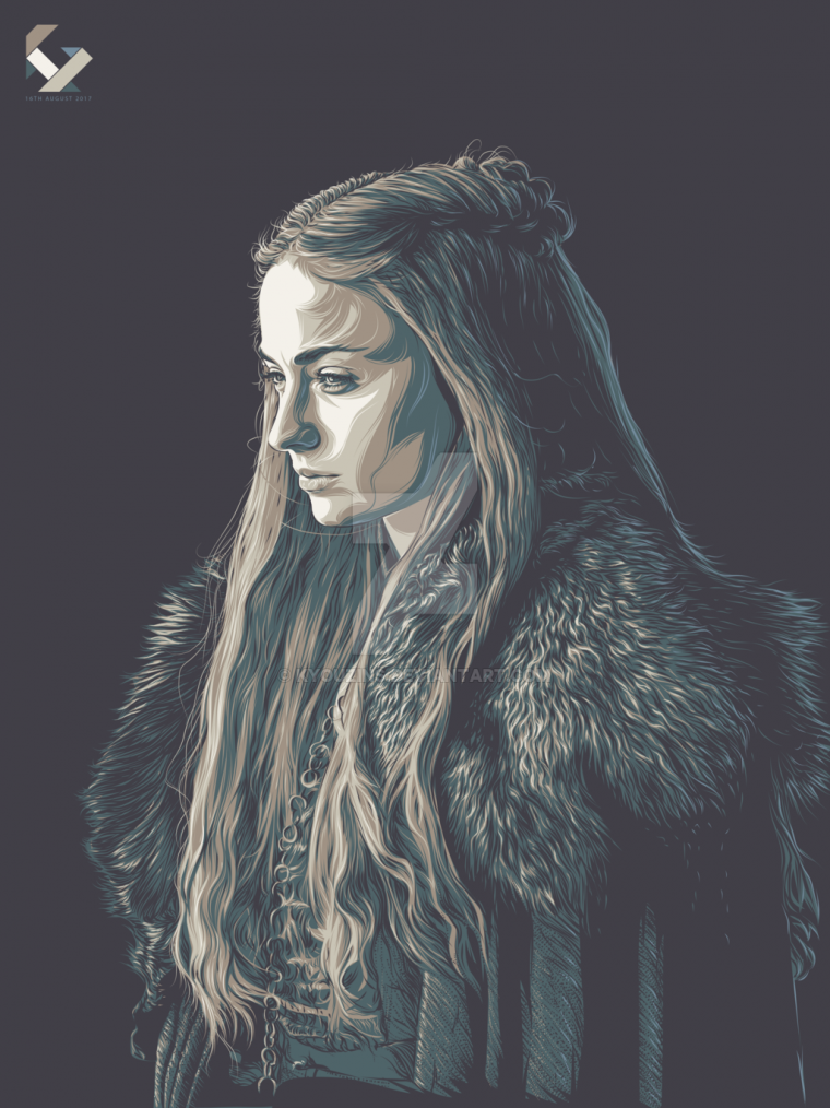 Санса Старк арт аниме