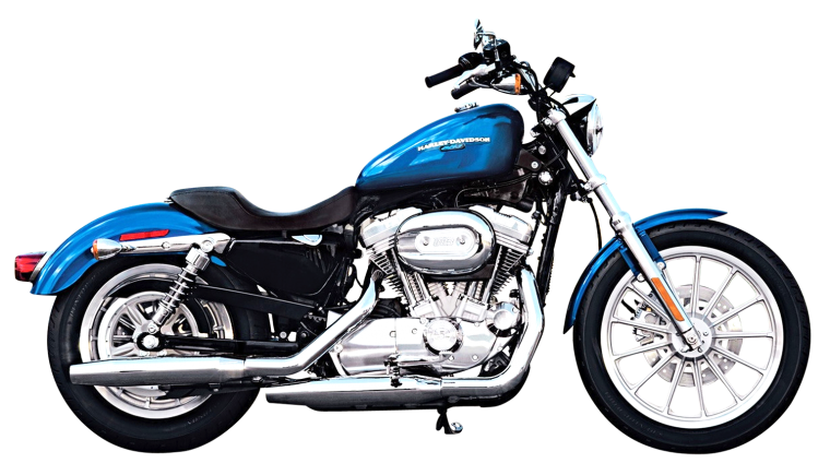 Харлей Дэвидсон синий мотоцикл