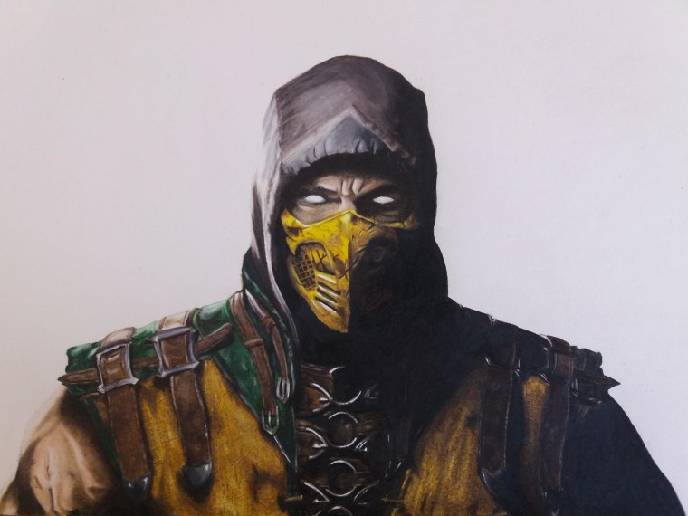 Scorpion Mortal Kombat draw