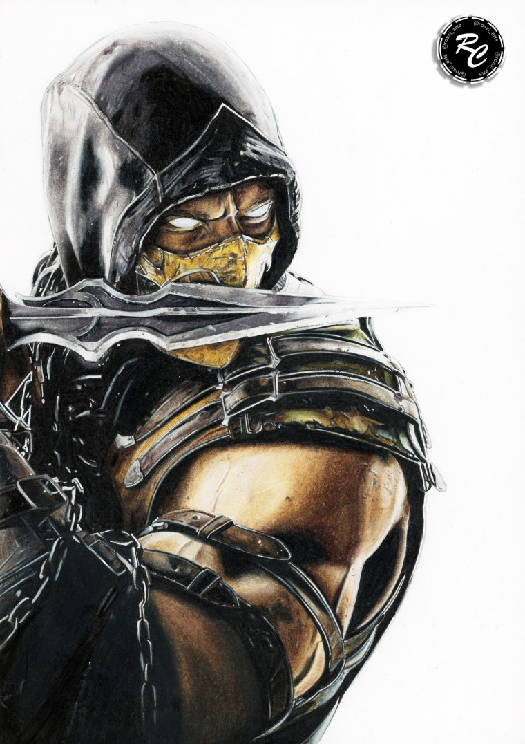Scorpion Mortal Kombat draw