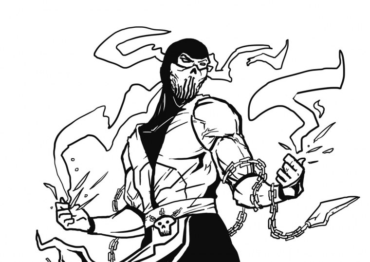 Скорпион мортал комбат концепт