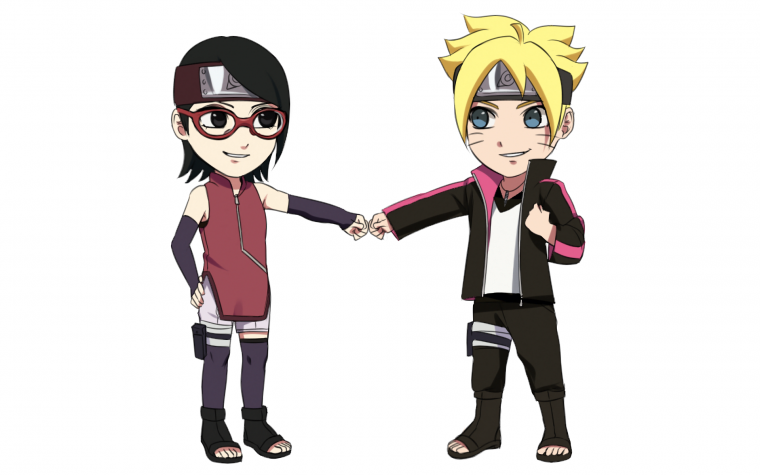 Наруто и Саске в Боруто