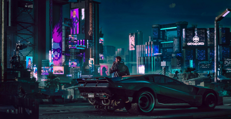 Найт Сити Cyberpunk 2077 4к