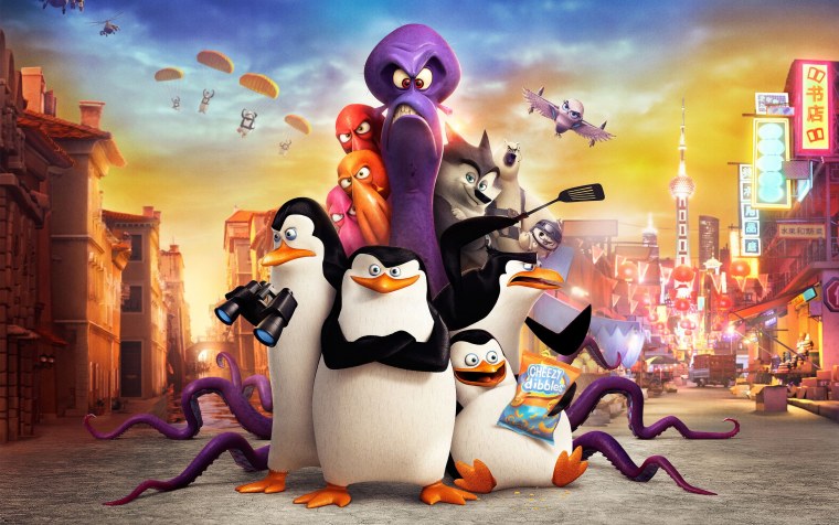 Penguins of Madagascar пингвины Мадагаскара 2014