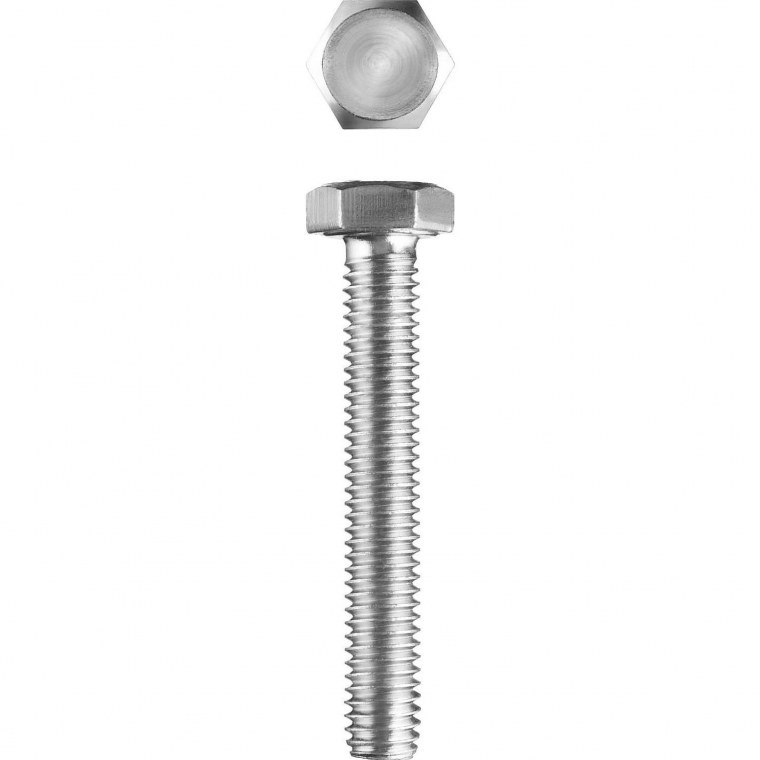 Болт ГОСТ 7798-70, m6 x 40 мм, 5 шт, кл. Пр. 5.8, оцинкованный, ЗУБР