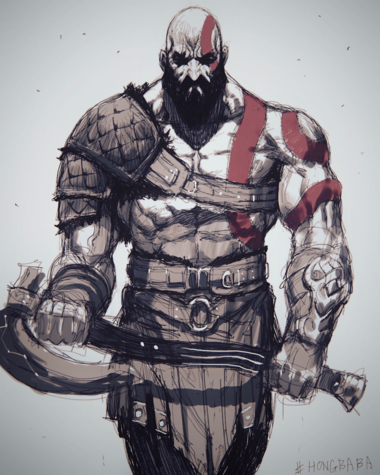 Тату год оф вар Кратос