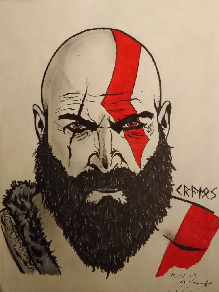 Тату Кратоса из God of War