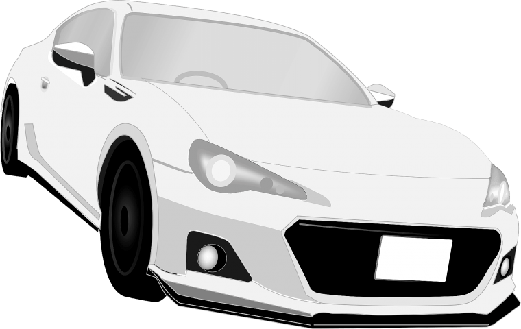 Клипарт машина на прозрачном фоне белая