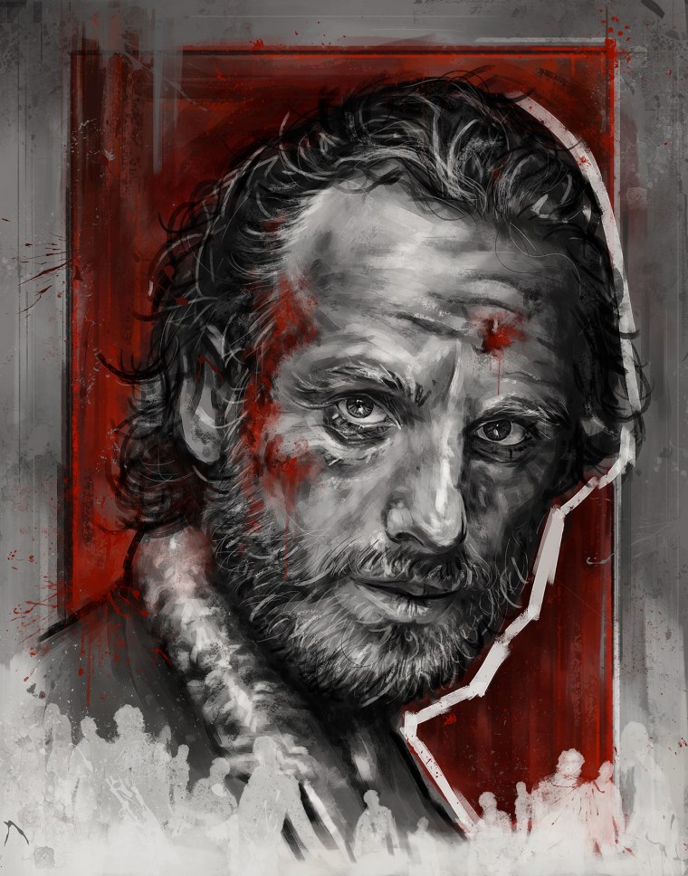 Ходячие мертвецы Рик Граймс Постер