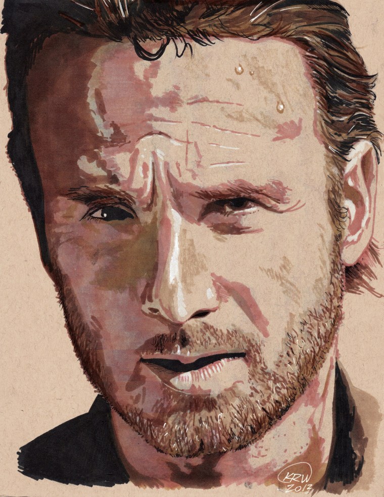 Эндрю Линкольн Ходячие мертвецы арт