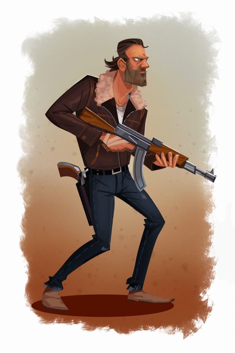 Рик Граймс и Карл Граймс