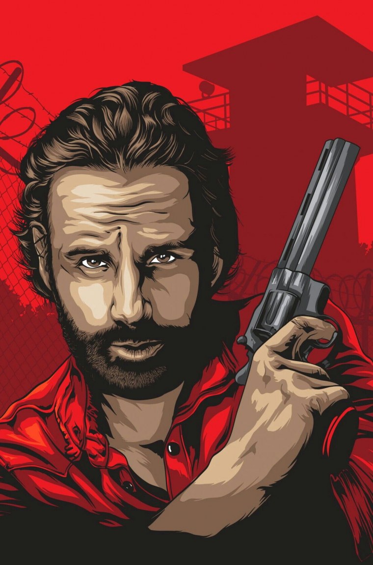 Ходячие мертвецы Дэрил арт