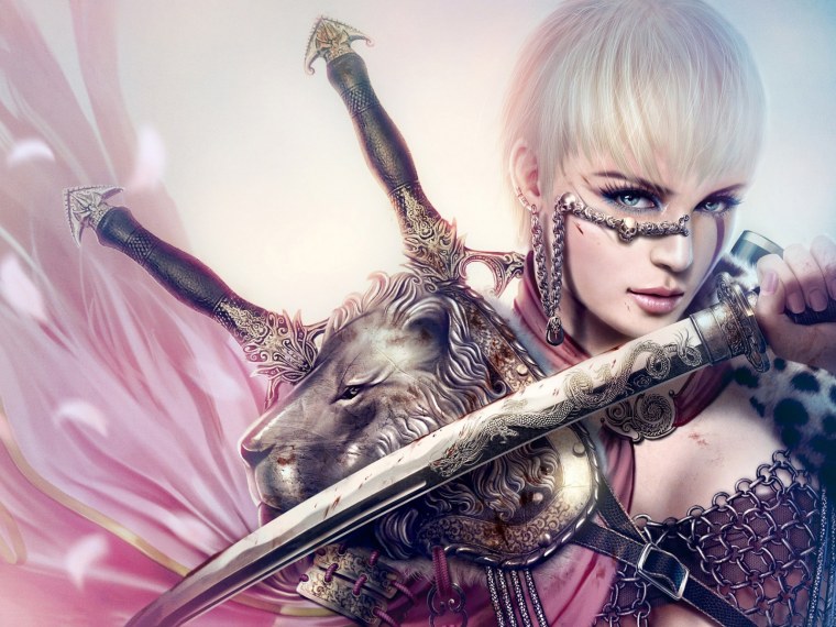 Девушка воин фэнтези