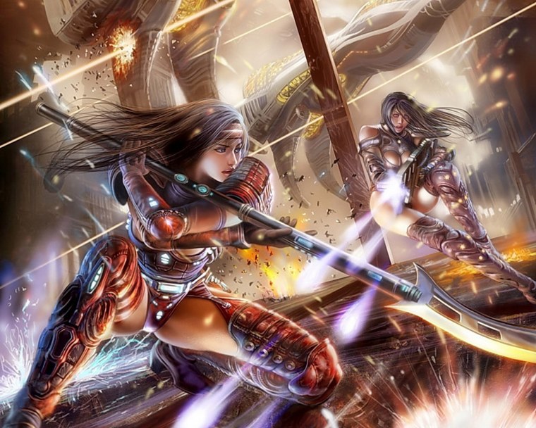 Девушка воин фэнтези