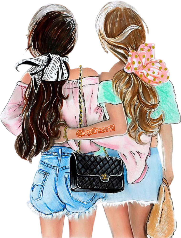 Подружки рисунок