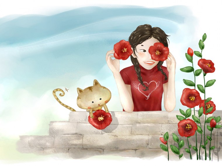 Подруги рисунок