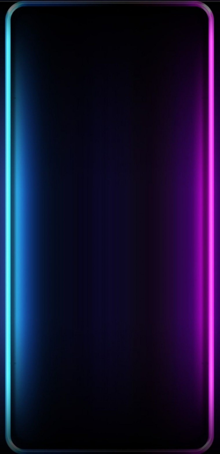 Неоновая рамка на экран смартфона