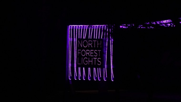 Сияние на темном фоне