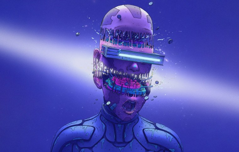 Киберпанк шапка для канала