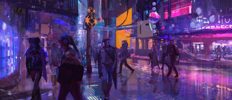 Cyberpunk 2077 Art город