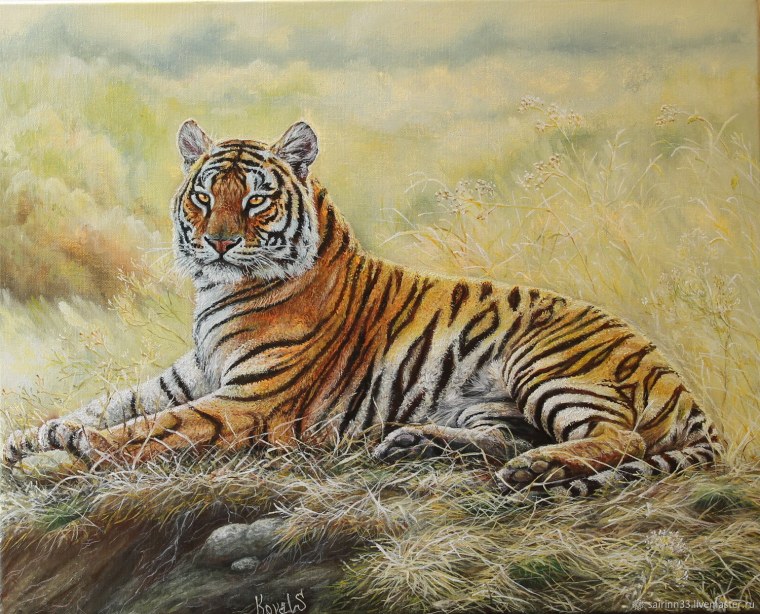 Холст. Тигр