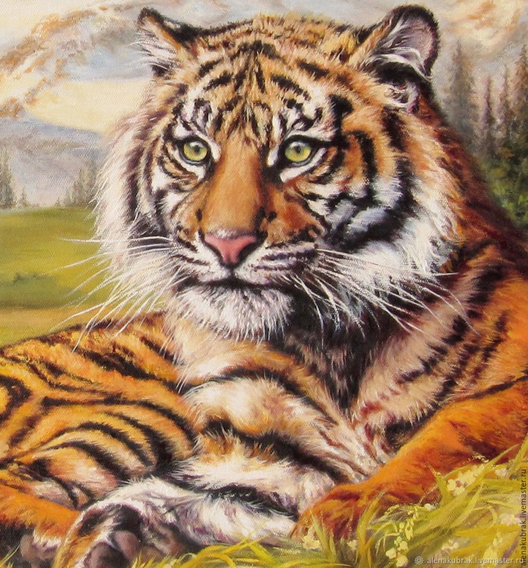 Пейзаж с тигром