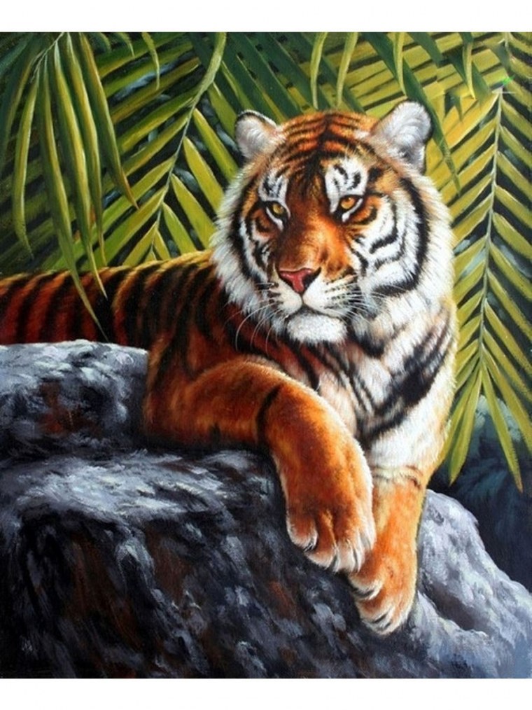 Мозаика алмазная Diamond тигр