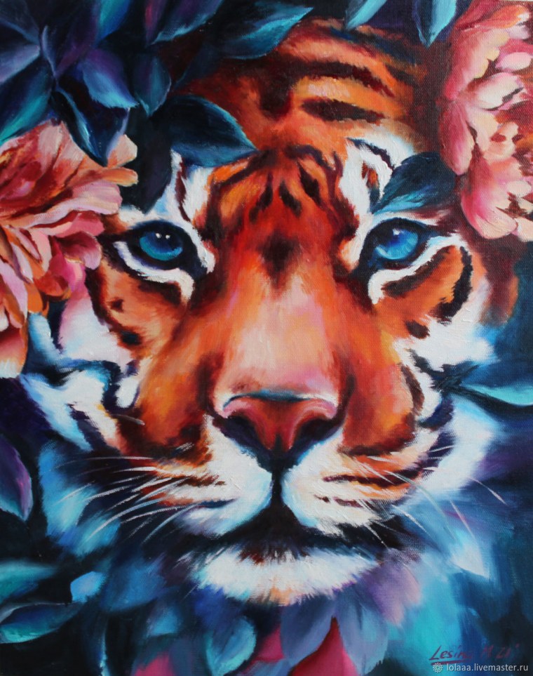 Тигр картины художников