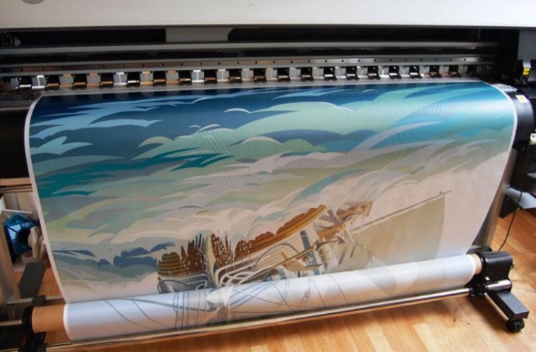 Широкоформатная печать на ткани