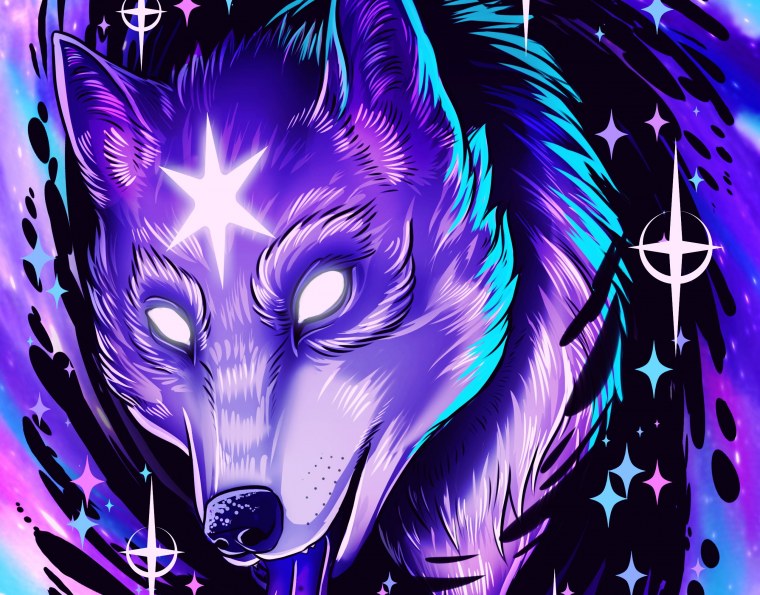 Волк на аву