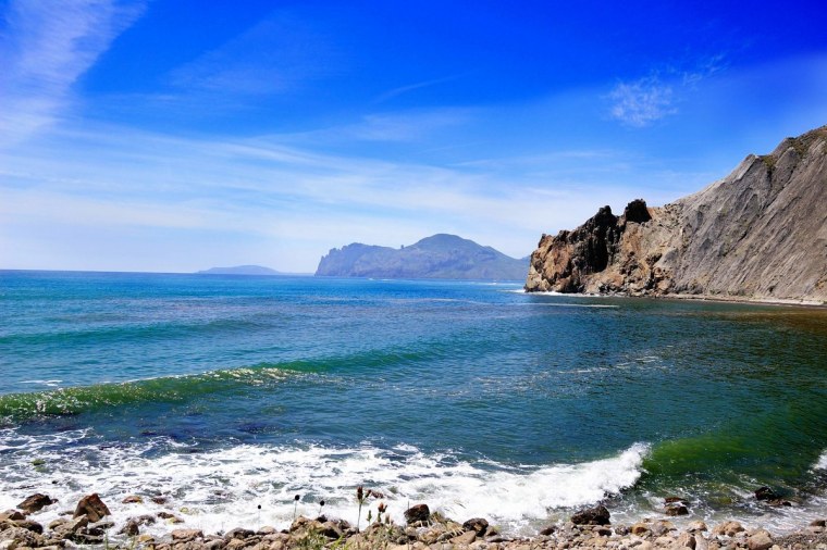 Красивое черное море