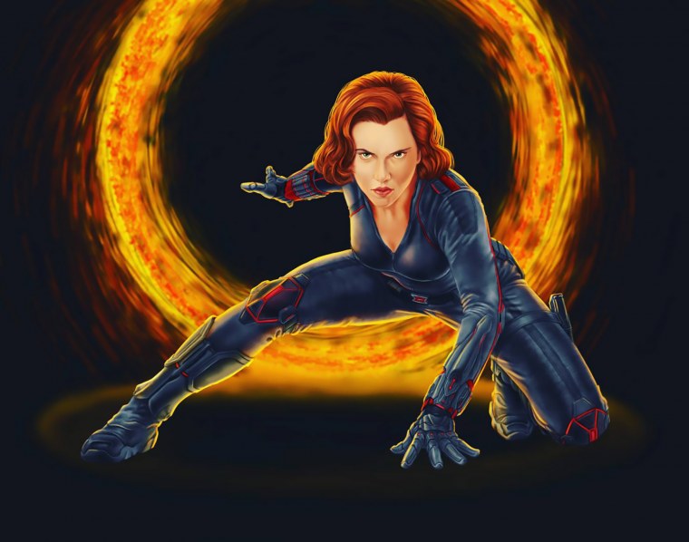 Капитан Марвел и Наташа Романофф