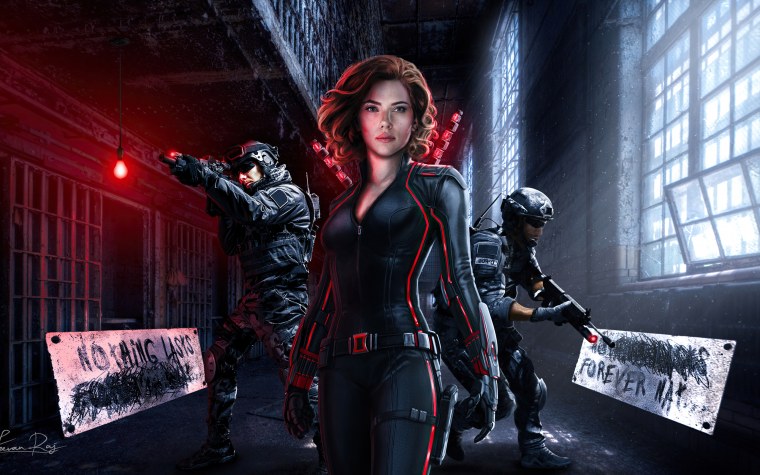 Черная вдова обои