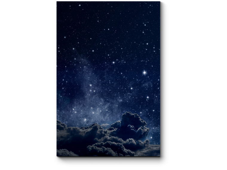 Серое звездное небо