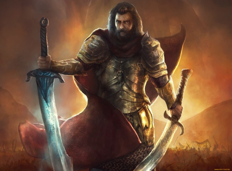 Фэнтези мужчины воины