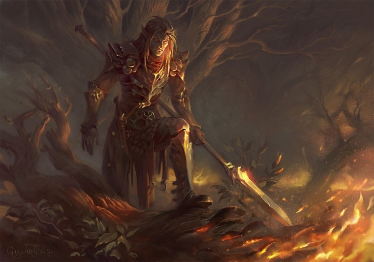 "Воины фэнтези: голем и Эльфийская кузница" (134 детали)