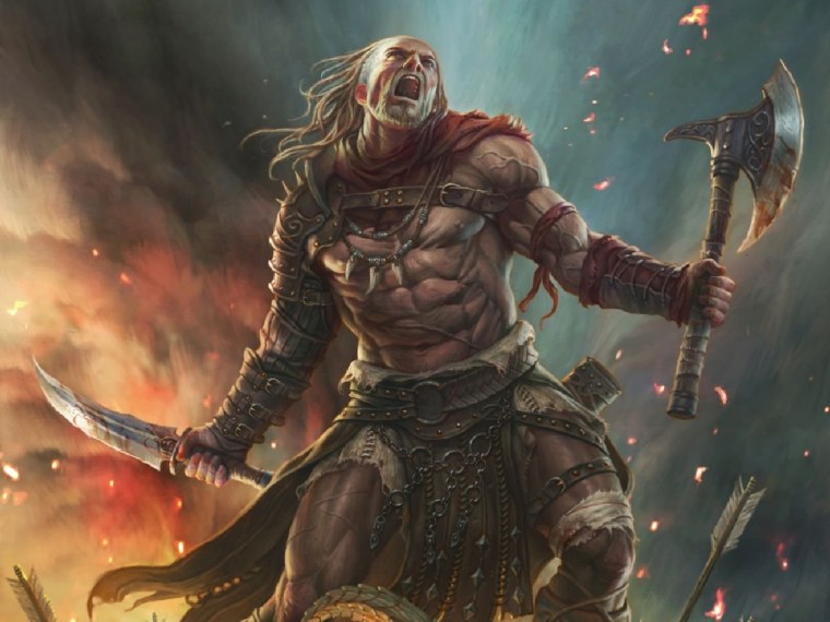 Викинг Берсерк арт гвинт