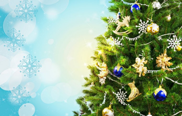Новогодний фон с елкой