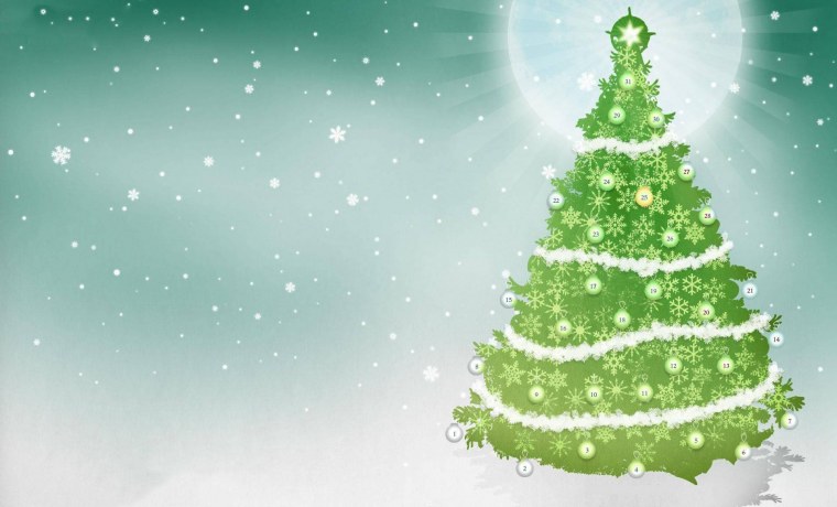 Новогодний фон с елочкой