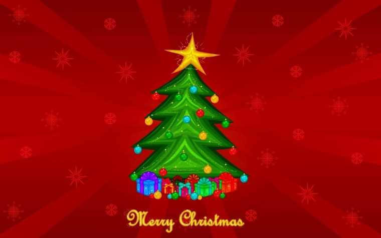 Новогодний фон с елкой