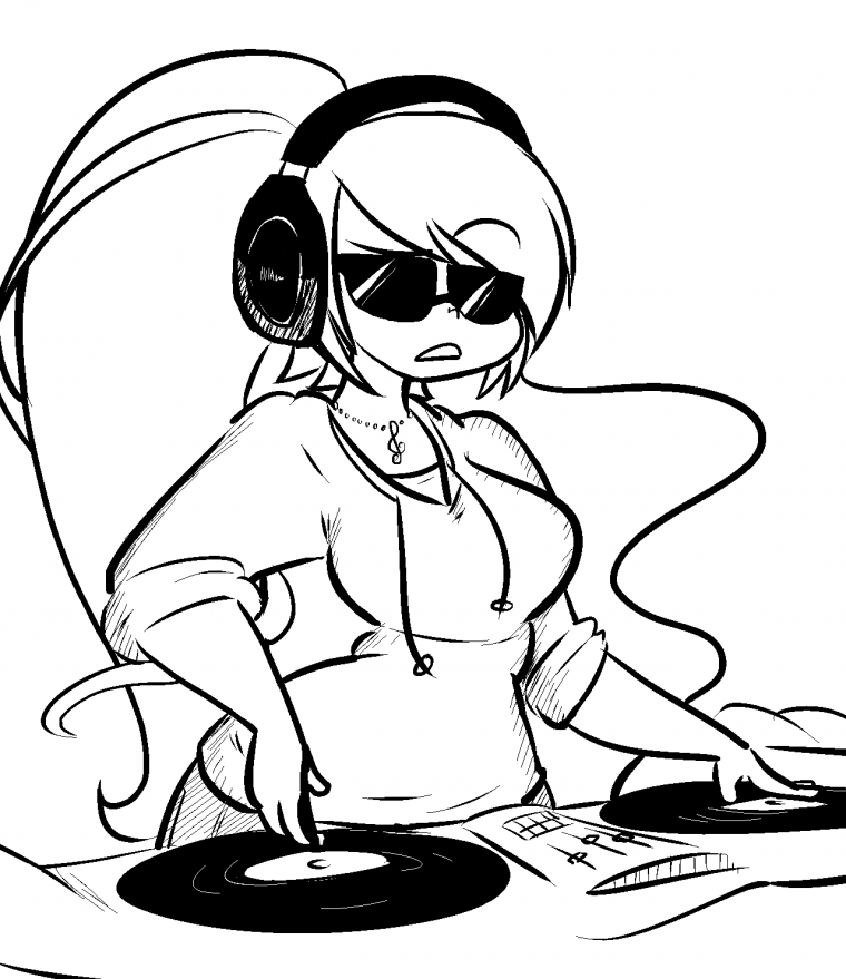 Девушка диджей