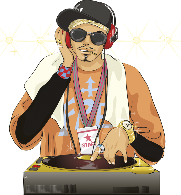 Диджей иллюстрация
